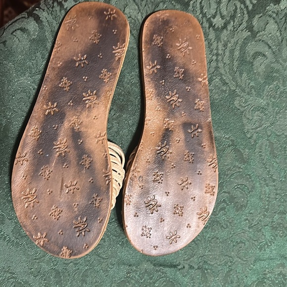 O’Neill Laguna Tan & Silver strappy sandals flip-flops slides Women’s Teen - Picture 6 of 7